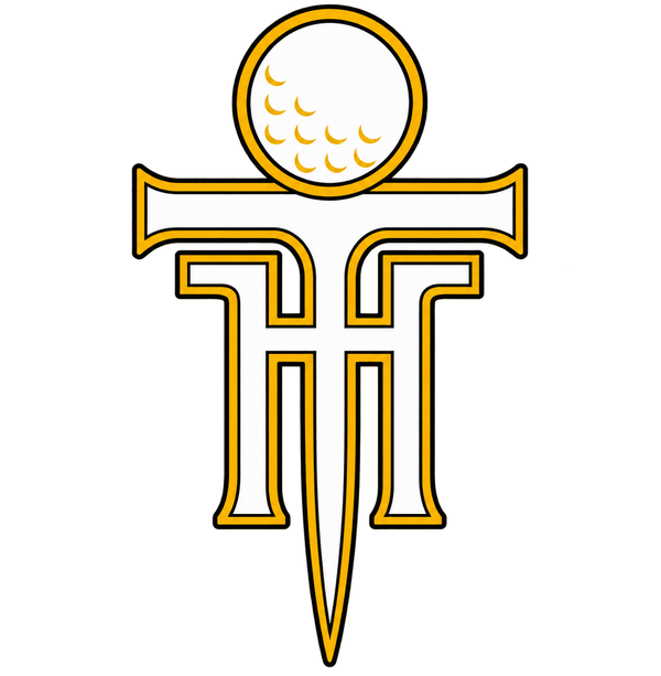 Tiger Hoods TH monogram with golf ball